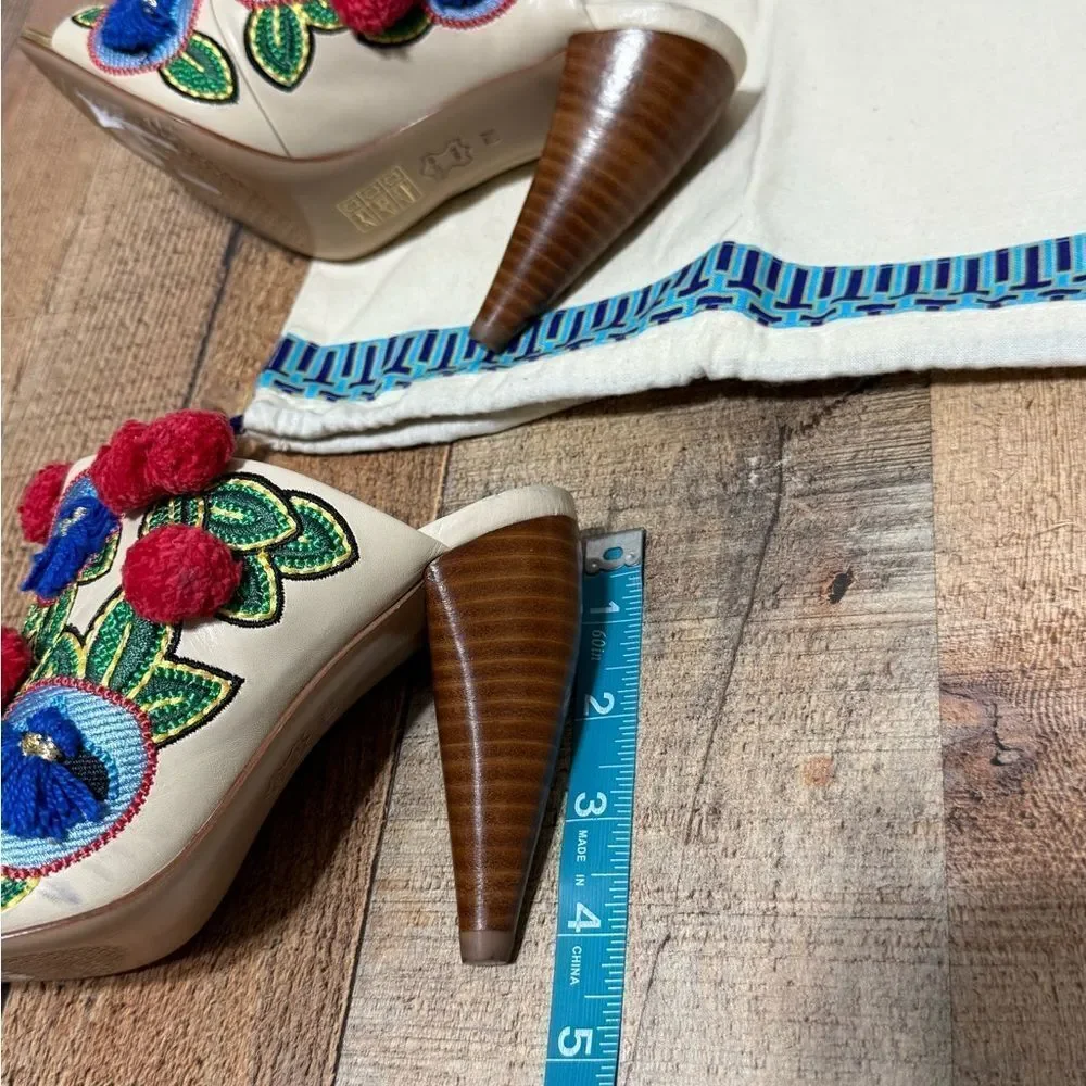 Tory Burch Ellis Embroidered Mules
